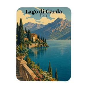 Beautiful Vintage Lago di Garda Italy Italian Lake Magnet