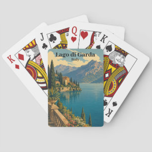 Beautiful Vintage Lago di Garda Italy Italian Lake Playing Cards