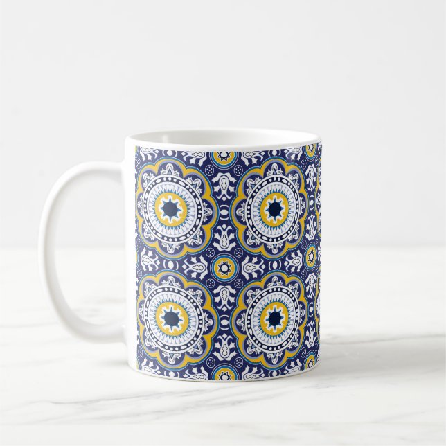 💙💛Beautiful Vintage Mediterranean Azulejos  Coffee Mug (Left)