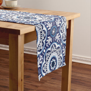 💙🤍Beautiful Vintage Mediterranean Azulejos Short Table Runner