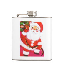 Beautiful Vintage Mid Century Mod Santa & Reindeer