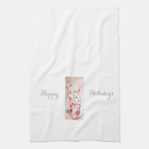 Beautiful Vintage Mid Century Reindeer Tea Towel