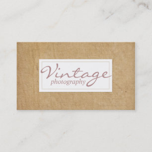 Beautiful Vintage Photography Design Business Card