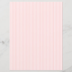 Beautiful Vintage Pink Stripe Scrapbook Paper