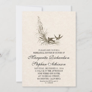 beautiful vintage rehearsal dinner invitations