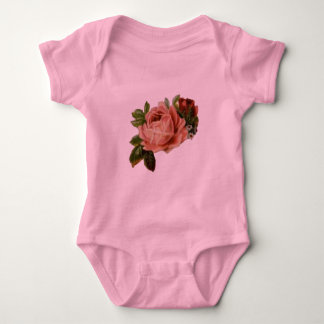 Beautiful Vintage Roses Baby Bodysuit