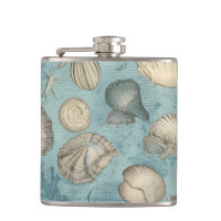 Beautiful Vintage Seashells In Blue