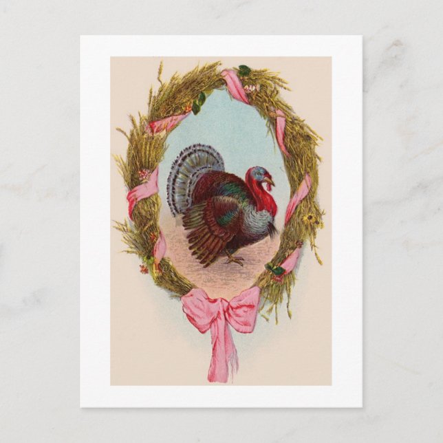 Beautiful Vintage Thanksgiving Postcard (Front)