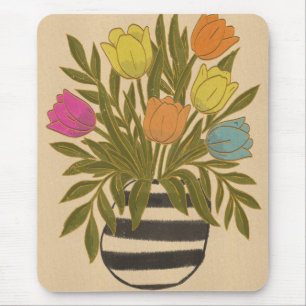 Beautiful Vintage Tulips Mouse Mat