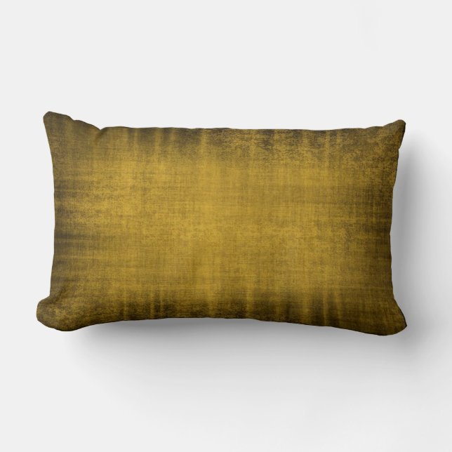 Beautiful Vintage Velvet Look Cushion in Gold (Front)