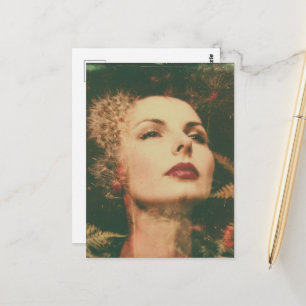 Beautiful Vintage Woman Faux Vintage Photography Postcard
