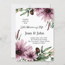 Beautiful Violet Flowers Wedding