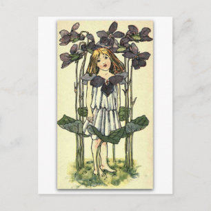 Beautiful Violets by NELLIE BENSON Postcard