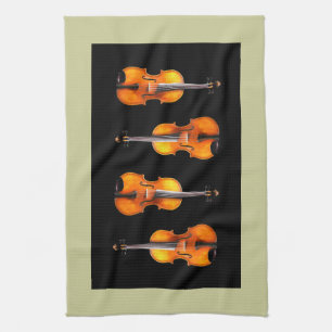 Beautiful Violin/Viola Kitchen Towel Design