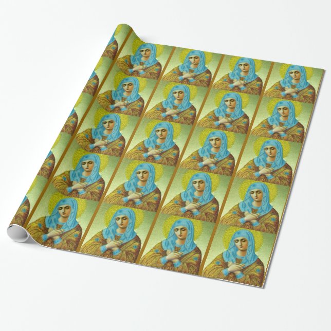 Beautiful Virgin Wrapping Paper (Unrolled)