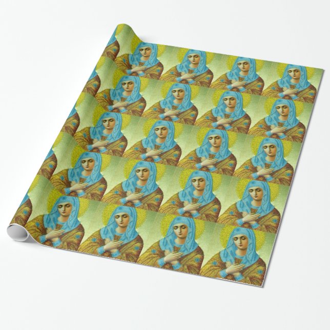 Beautiful Virgin Wrapping Paper (Unrolled)