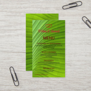 Beautiful vivid Wedding table Menu Pedestal Sign Business Card