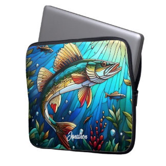 Beautiful Walleye Pike in Lake Laptop Sleeve