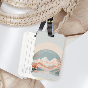 Beautiful Wanderlust Mountain Landscape Travel Luggage Tag