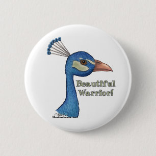 Beautiful Warrior 6 Cm Round Badge