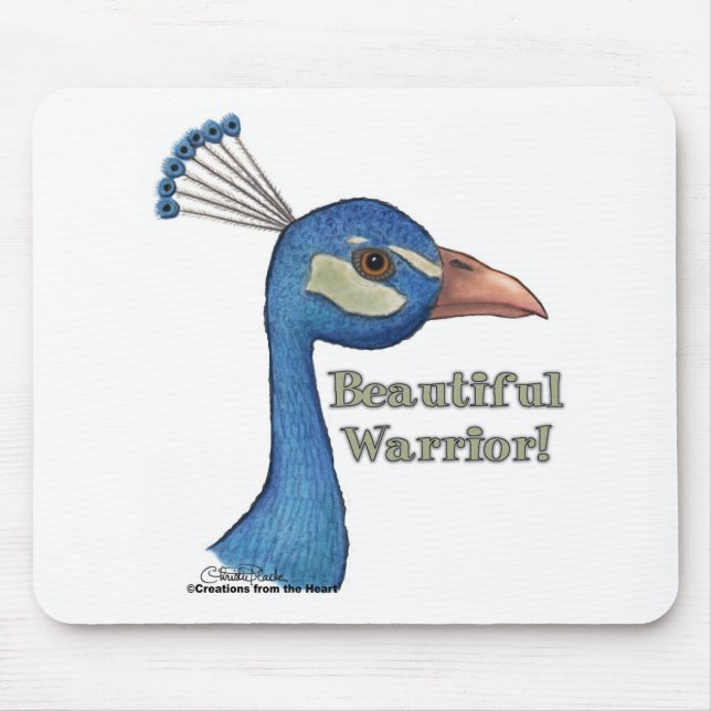 Beautiful Warrior Mouse Mat (Front)