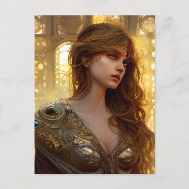 Beautiful Warrior Woman Postcard (Front)