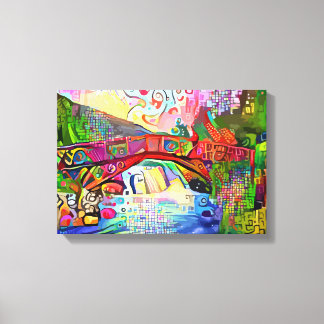 Beautiful Water colour Bridge | Zazzle_Growshop. Canvas Print