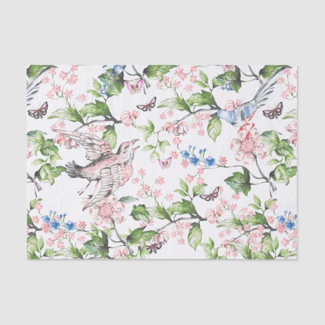 Beautiful, water colour,hand painted nature scene, tissue paper (Front)