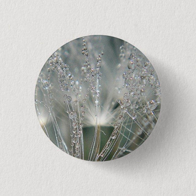 Beautiful water droplets 3 cm round badge (Front)