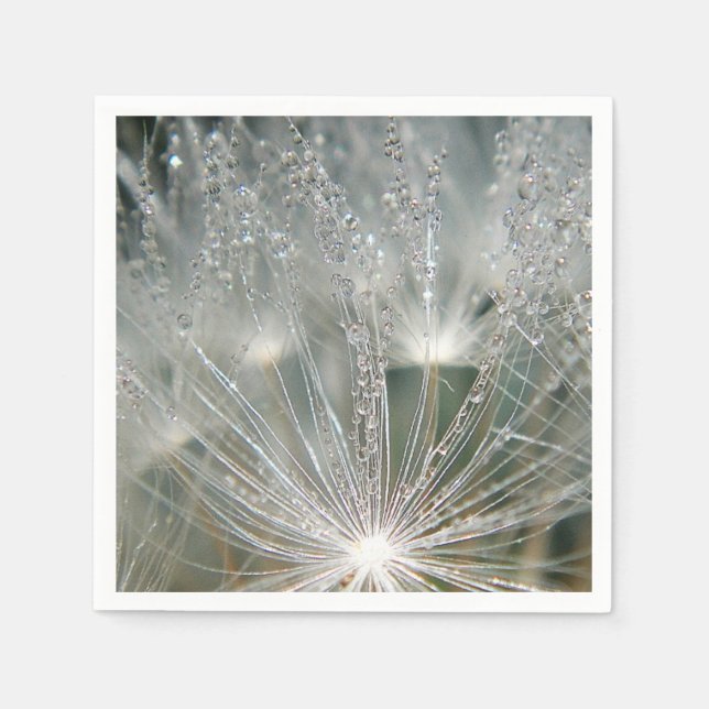 Beautiful water droplets napkin (Front)