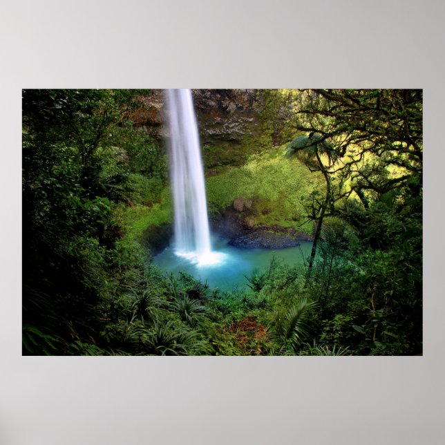 Beautiful Water Fall Poster (Front)