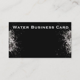 Beautiful water splash business card