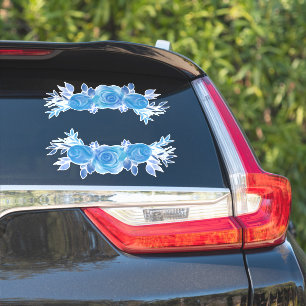 Beautiful Watercolor  Blue Roses