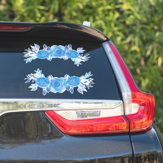 Beautiful Watercolor  Blue Roses