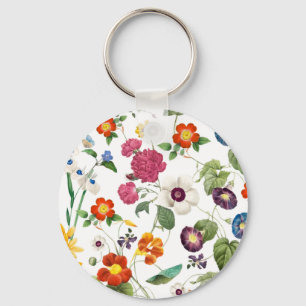 Beautiful Watercolor Botanical Key Ring