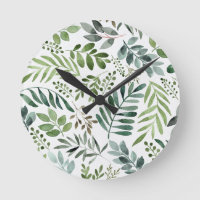 Beautiful Watercolor Botanical Leaves