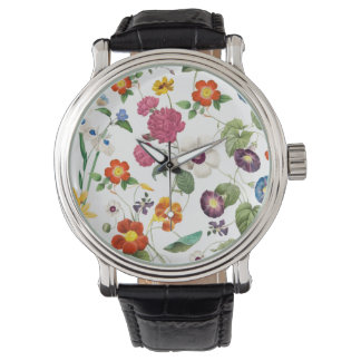 Beautiful Watercolor Botanical Watch