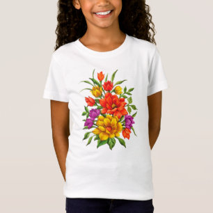 Beautiful Watercolor Bouquet Of Flowers-34123 T-Shirt