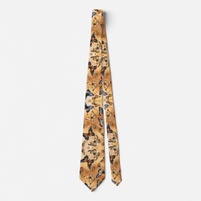 Beautiful Watercolor Butterflies  Tie (Front)
