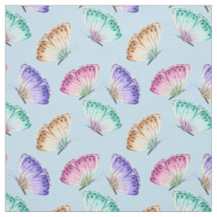 Beautiful Watercolor Butterfly Pattern Fabric