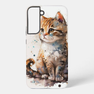 Beautiful 'Watercolor Cat Samsung Galaxy Case