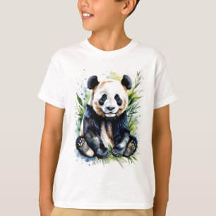 Beautiful Watercolor Cuddly Cute Panda Bear T-Shirt