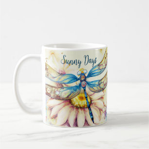 Beautiful Watercolor Dragonfly,  Coffee Mug
