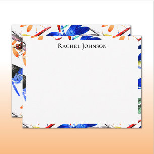 Beautiful Watercolor Dragonfly Pattern Frame Card