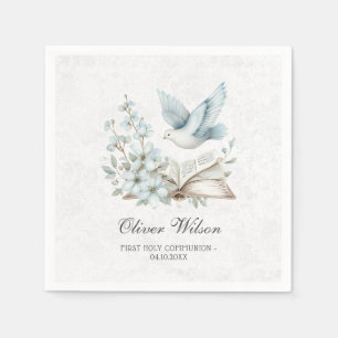 Beautiful Watercolor First Holy Communion  Napkin