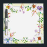 Beautiful Watercolor Floral Dry Erase Board<br><div class="desc">This dry erase board will certainly stand out.  It is adorned with beautiful watercolor flowers.  Gorgeous!</div>