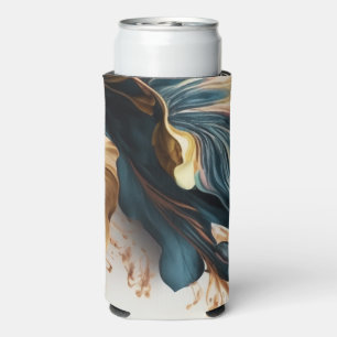 Beautiful watercolor floral seltzer can cooler