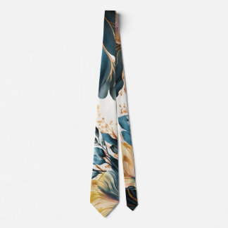 Beautiful watercolor floral tie
