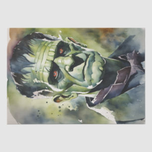 Beautiful: Watercolor Frankenstein Decoupage Tissue Paper