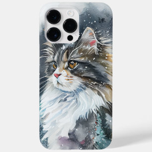 BEAUTIFUL WATERCOLOR NORWEGIAN FOREST CAT Case-Mate iPhone 14 PRO MAX CASE